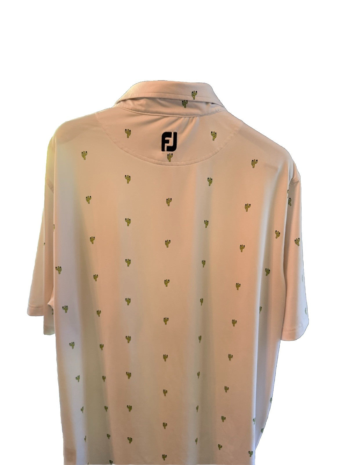 Footjoy Golf Polo Shirt Men's XL "All over cactus print"