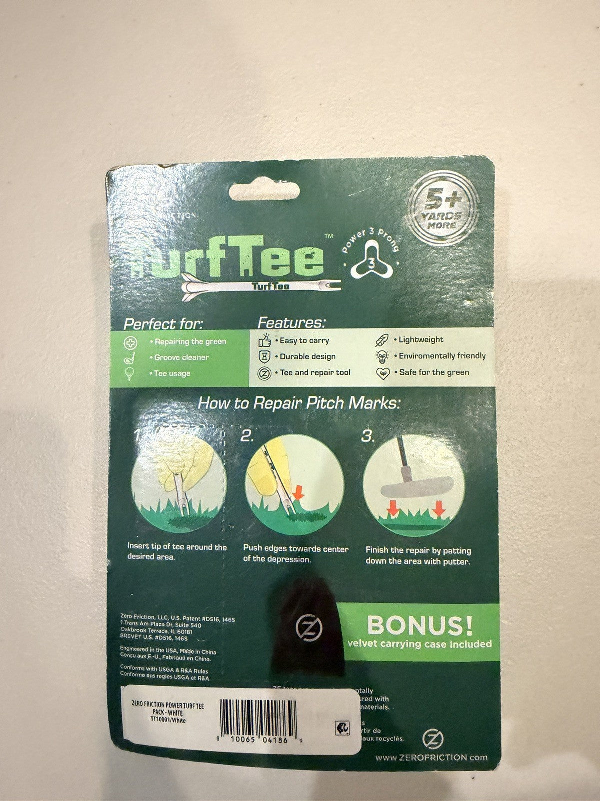 Golf Tee and Divot Repair Tip,pride Tees,champ Fly Tees 75 Tees In Total