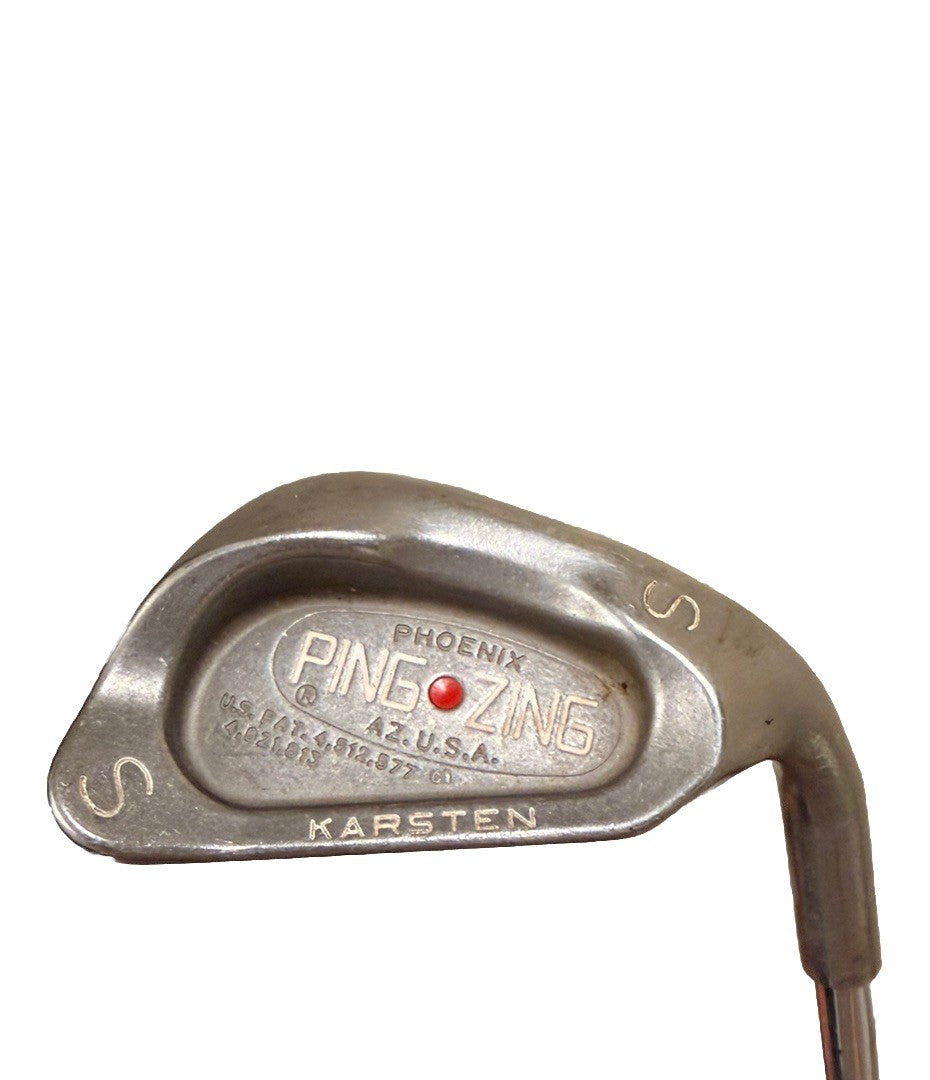 PING ZING RED DOT SAND WEDGE, PING KT-M WEDGE FLEX STEEL SHAFT, 35.5 INS