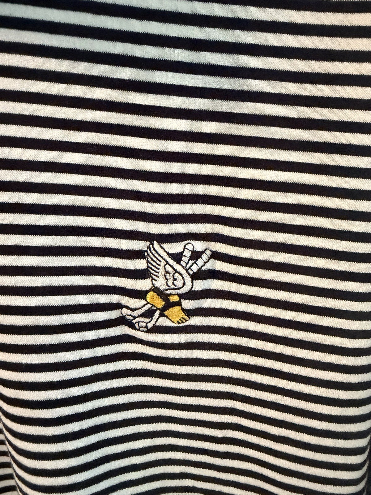 Peter Millar Polo Shirt Men Extra XLarge Black White Striped Cotton Winged Foot