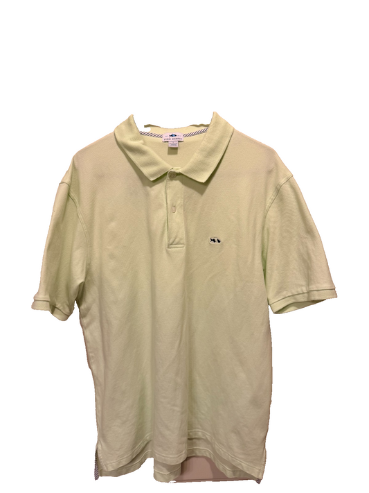 Fish Hippie Co Polo Shirt Mens Large Light Green