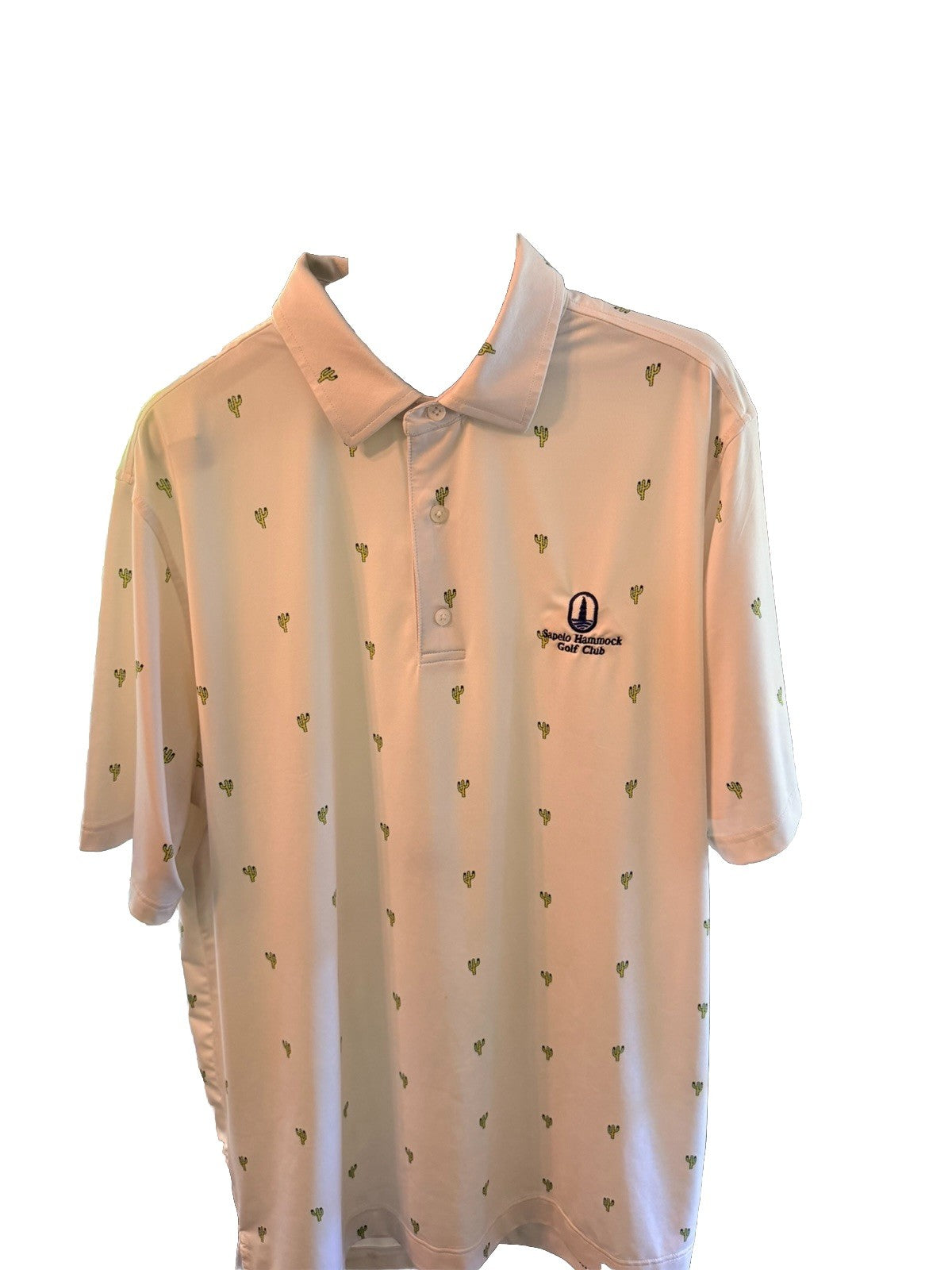 Footjoy Golf Polo Shirt Men's XL "All over cactus print"