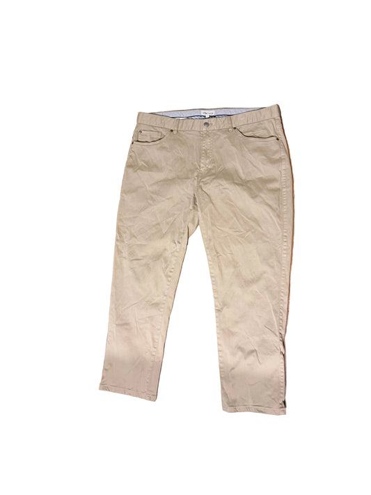 Peter Millar Crown Sateen Golf Pants Mens 38 Khaki Stretch Chino Performance