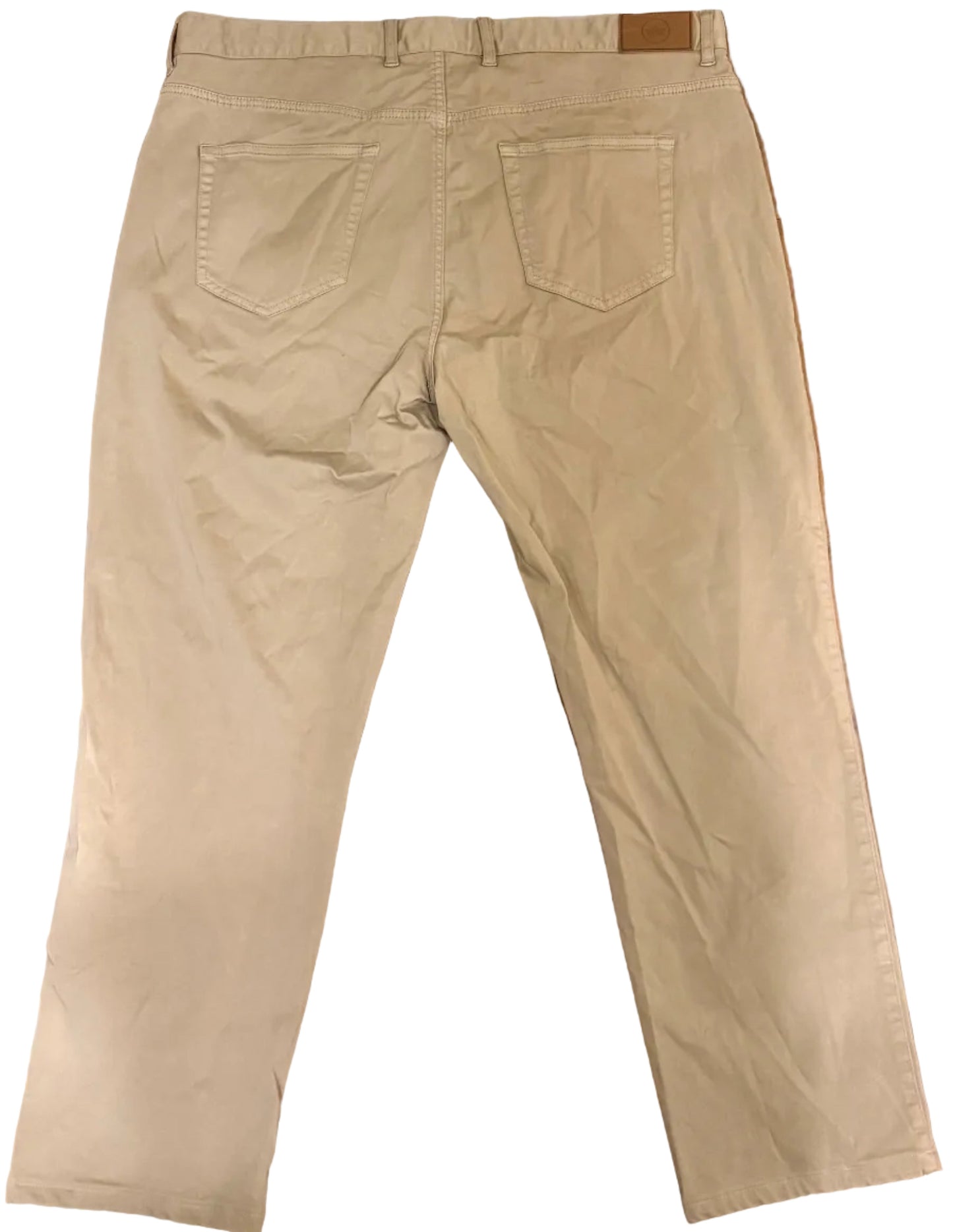 Peter Millar Crown Sateen Golf Pants Mens 38 Khaki Stretch Chino Performance
