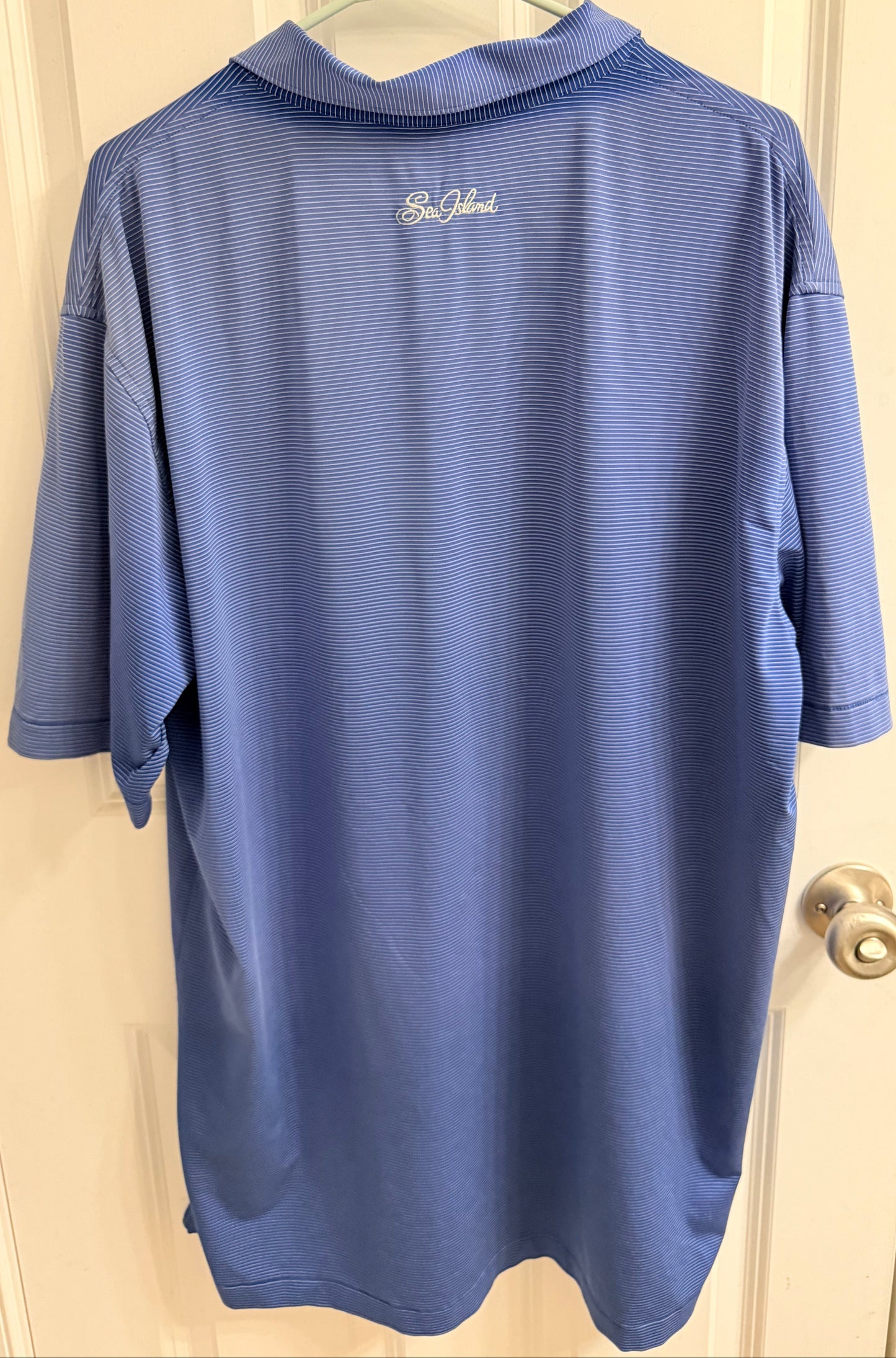 Peter Millar Summer Comfort Performance Polo Shirt Blue Mens XL