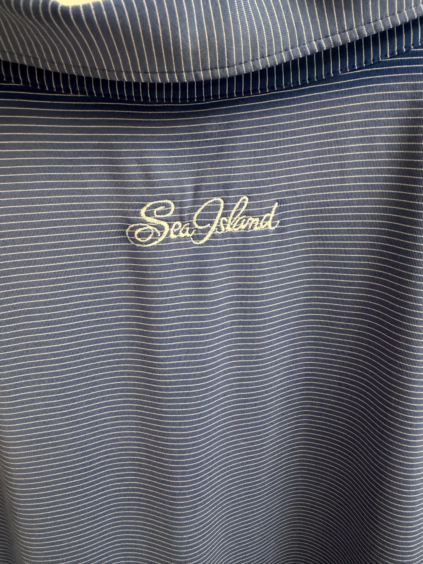 Peter Millar Summer Comfort Performance Polo Shirt Blue Mens XL