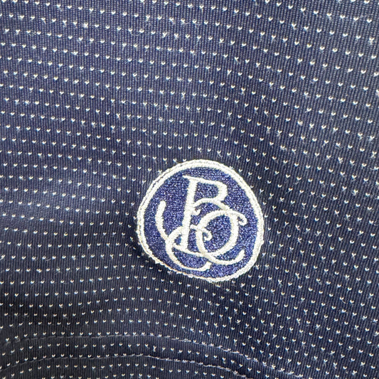 FootJoy Mens Navy Diamond Print Golf Polo Shirt X LARGE