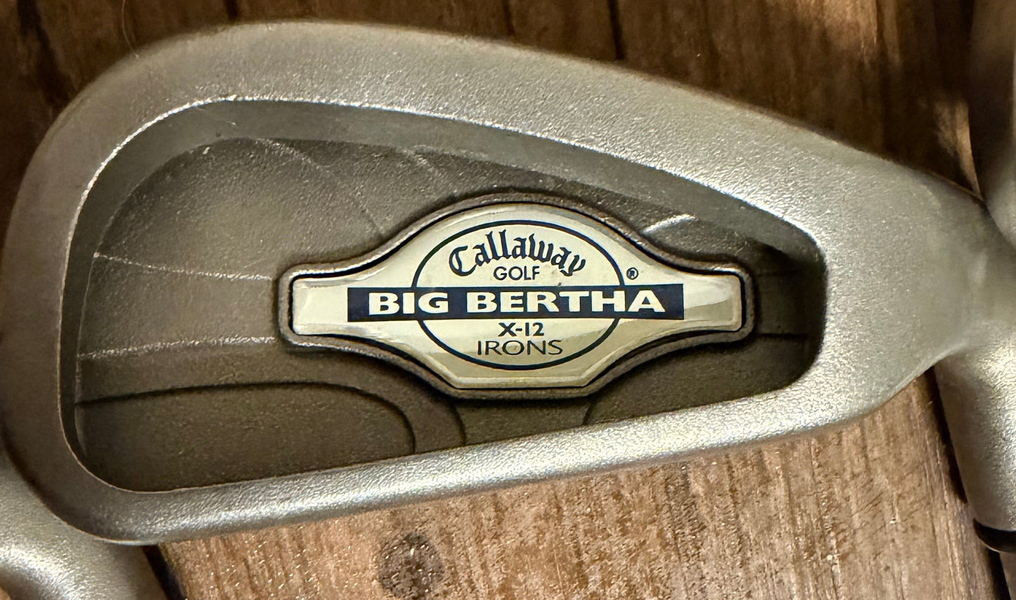 Callaway Big Bertha X-12 Iron Set 3-PW - RCH96 Graphite Shafts Firm Flex