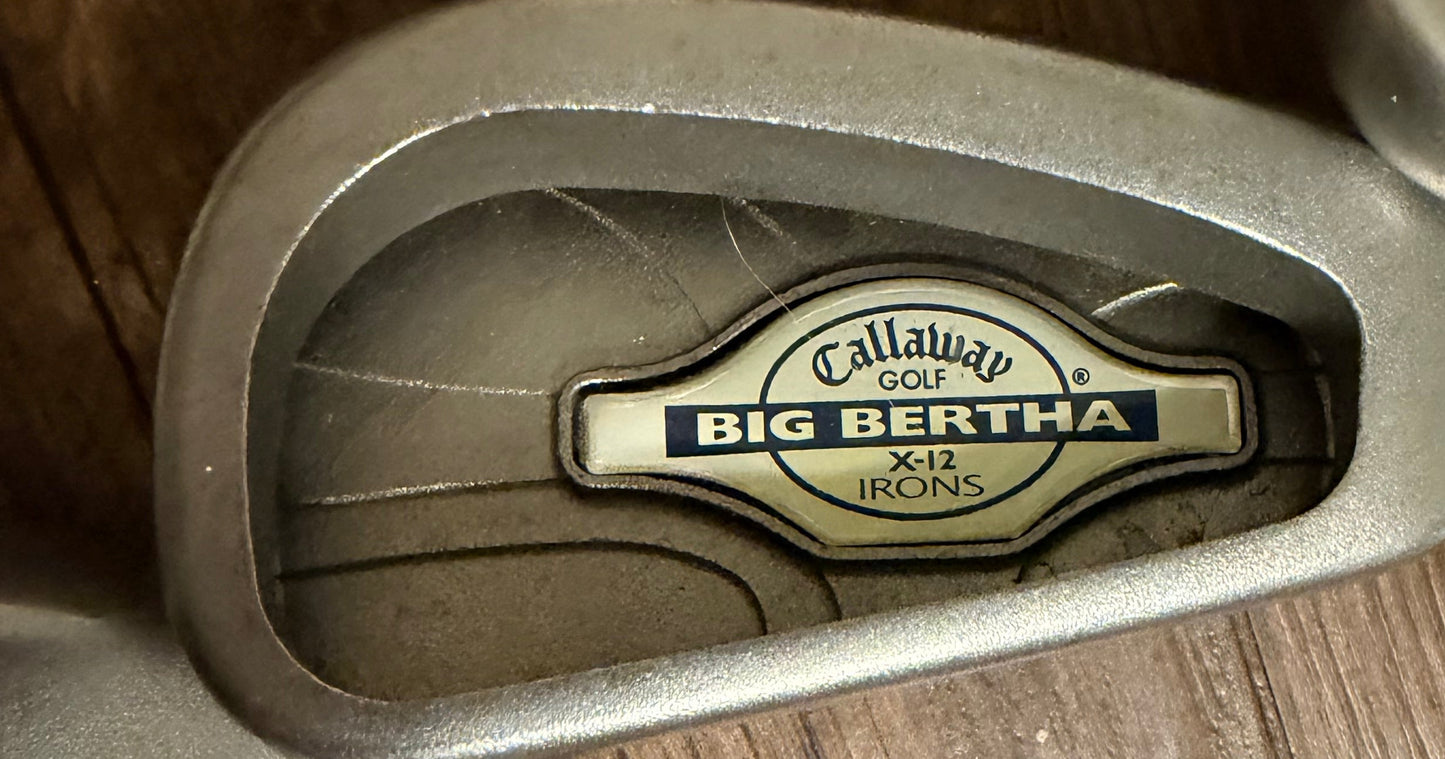 Callaway Big Bertha X-12 Iron Set 3-PW - RCH96 Graphite Shafts Firm Flex