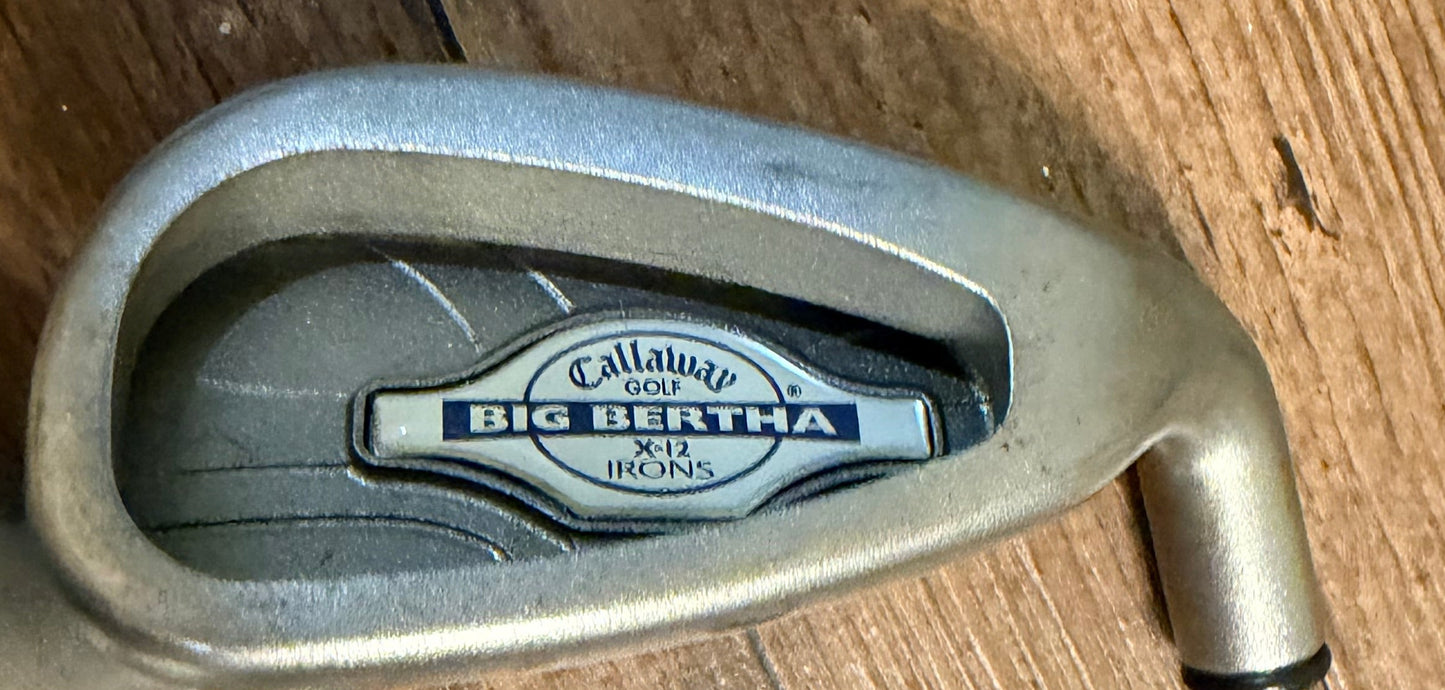 Callaway Big Bertha X-12 Iron Set 3-PW - RCH96 Graphite Shafts Firm Flex